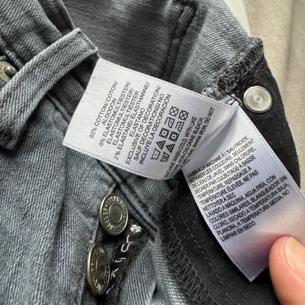EUC Lucky Brand Mid Rise Skinny Blue Gray Jeans Sz 0 / 25R - Picture 6 of 8